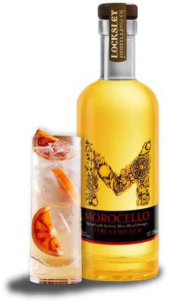 morocello bottle and glass